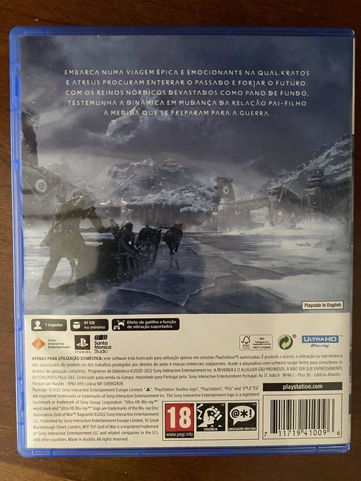 PS5 God of War novo troco ou vendo