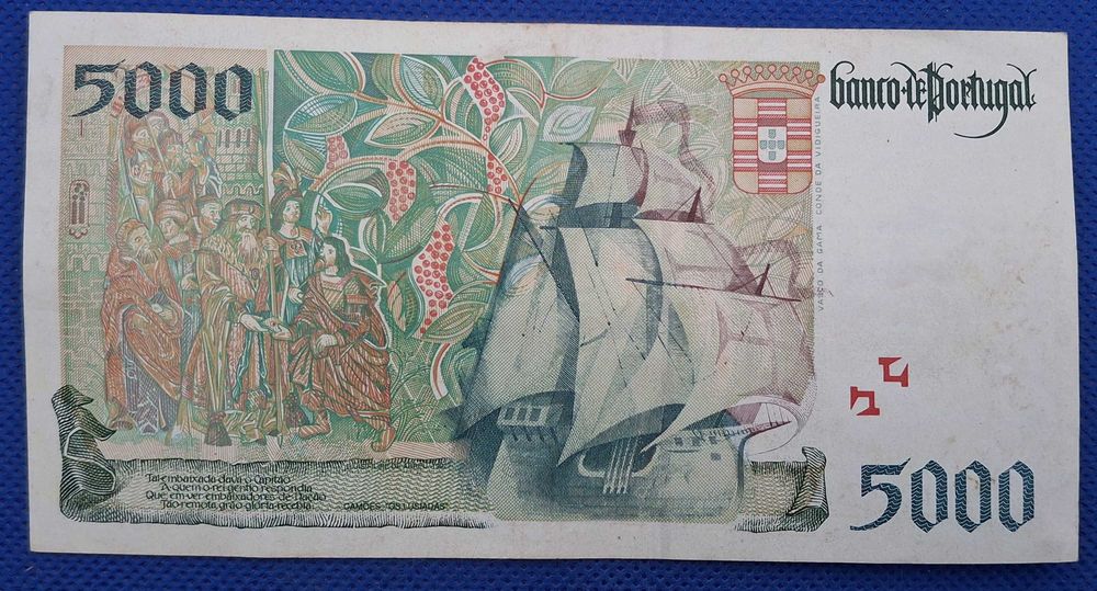 Portugal - 5000 escudos 1998 (circulada)