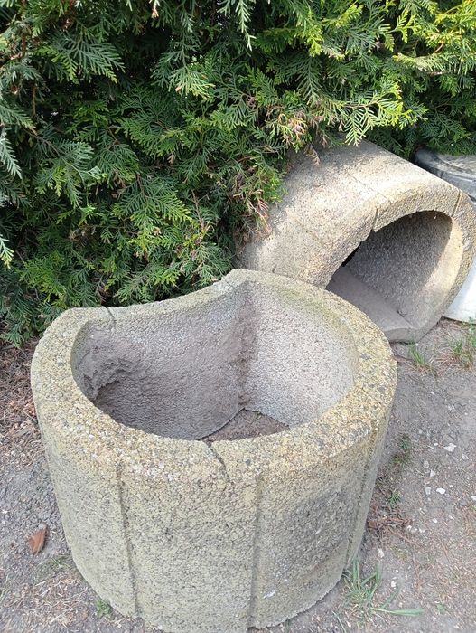 Gazony ogrodowe duże lekko oliwkowe