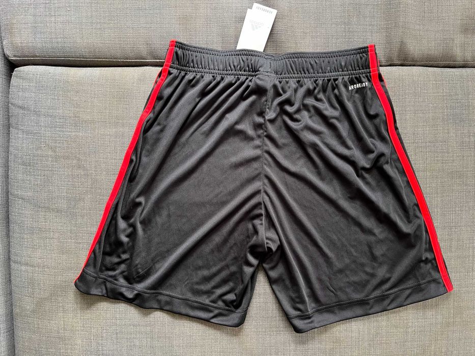 Calções Pretos Oficiais Benfica Adidas 2020, 2021