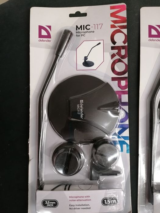 Mikrofon nowy, kpl. 2 sztuki 32 zł