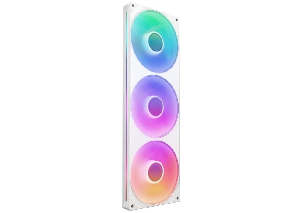 Zestaw wentylatorów obudowy NZXT F420 RGB Core White (3x140 mm połączone w jeden, z podświetleniem, do 2000 obr./min) (RF-U42HF-W1)