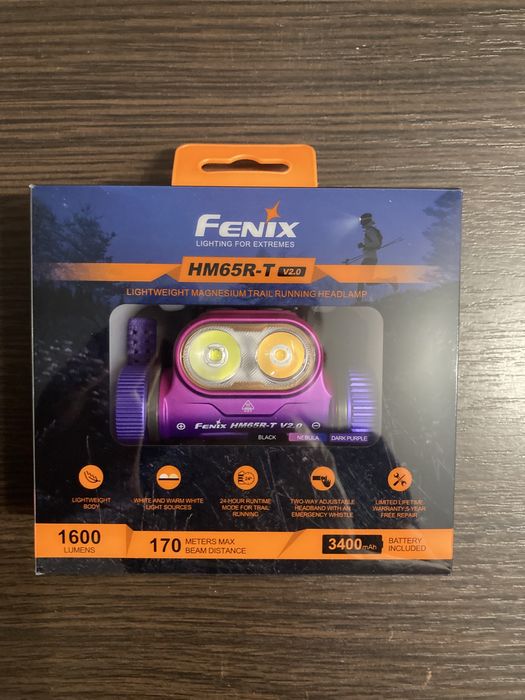 Ліхтар налобний Fenix HM65R-T V2.0 новинка весна 2024