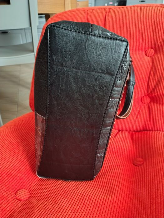 Torebka Anekke średnia zielono - brązowa