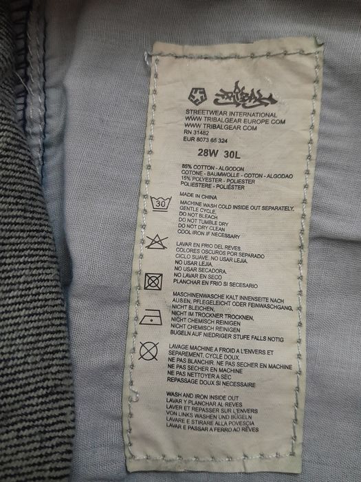 Spodnie młodzieżowe Tribal Hiphopowe Denim