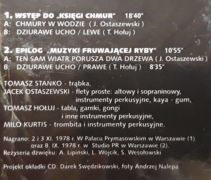 Ossian Feat. Tomasz Stańko – Ossian (CD, 2011?, FOLIA)