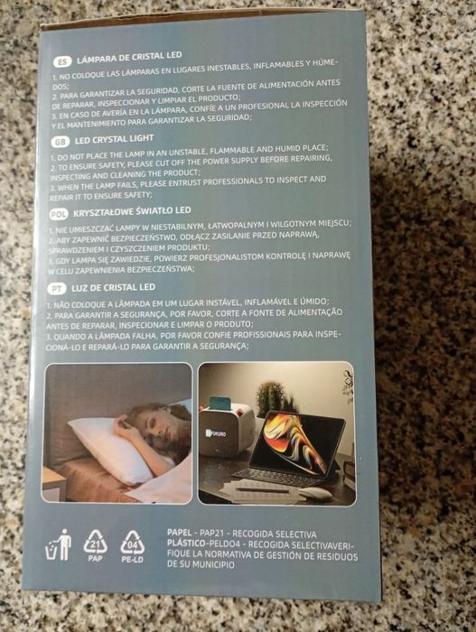 Candeeiro de quarto a bateria