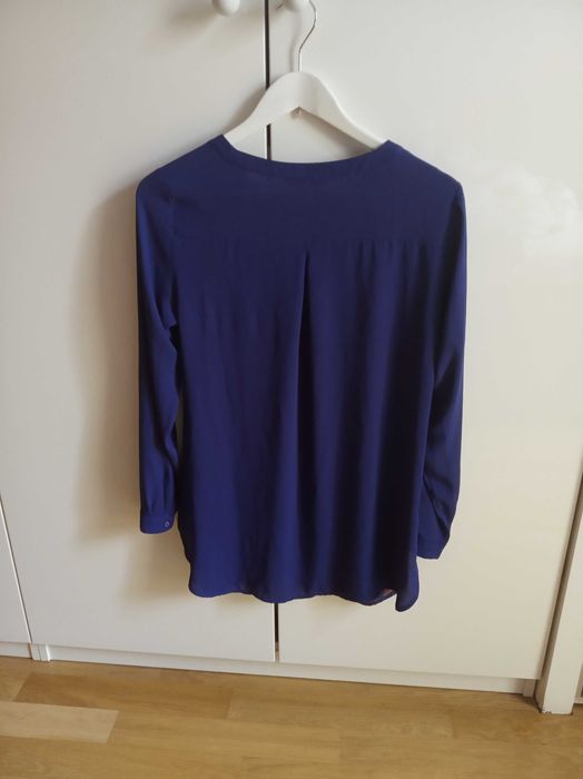M&S zwiewna bluzka kobalt 36/38