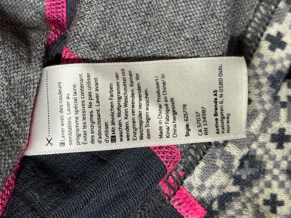 Bluza Kari Traa S logowany half zip outdoor 100% merino wool damska