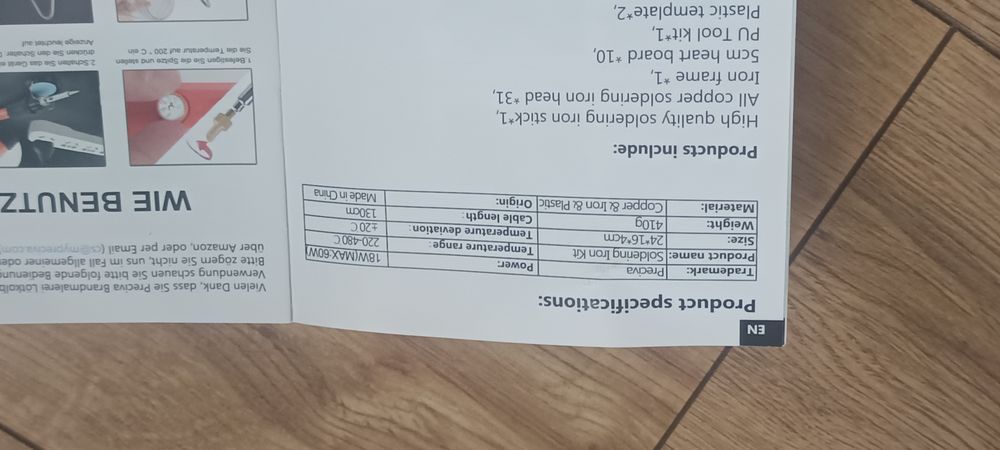 Zestaw do pirografii Preciva 947, do wypalania w drewnie