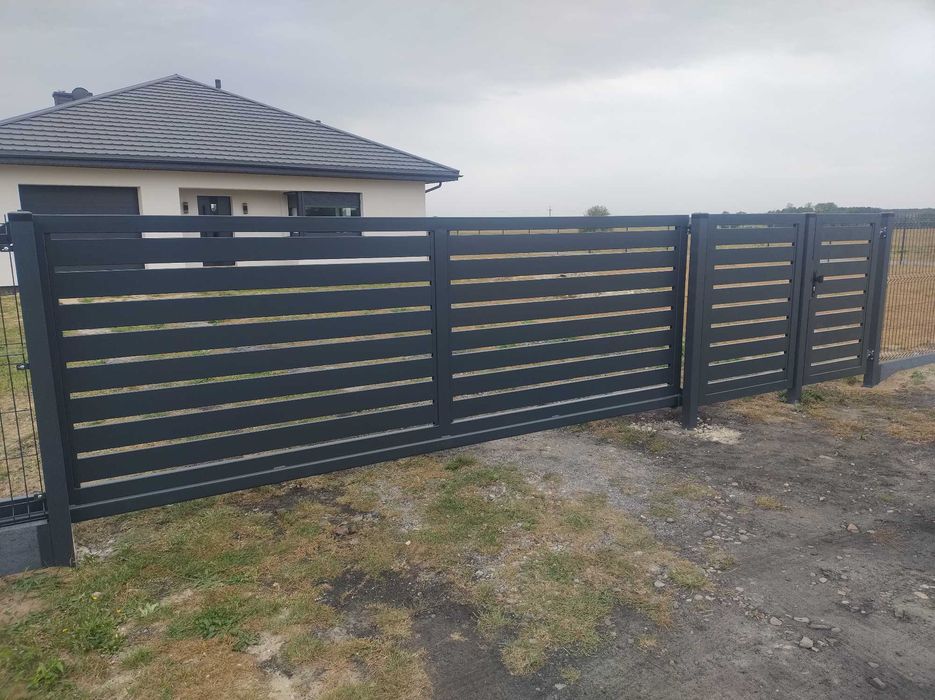 ogrodzenie palisadowe z montazem