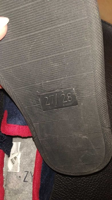 Pantufas ZIppy 27/28 azul vermelho NOVAS