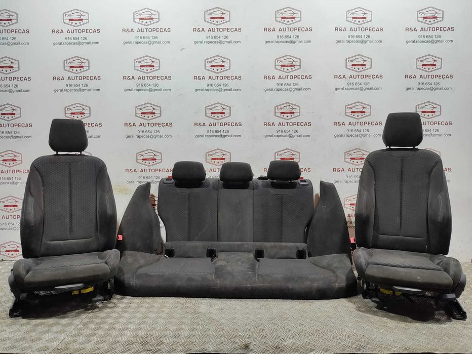 Conjunto Bancos BMW Série 1 F20 em Alcântara 5 Portas Pack M 2011 a 2015 Original