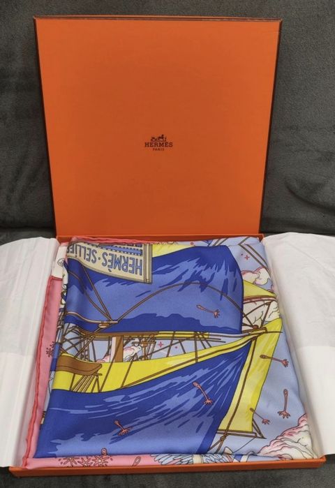 Hermes Натуральный шелк сарж