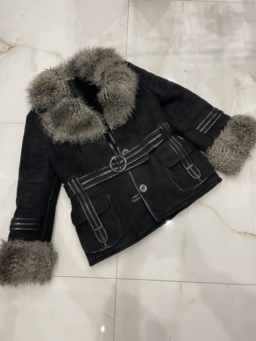 Жіноча зимова куртка з хутром, розмір 44