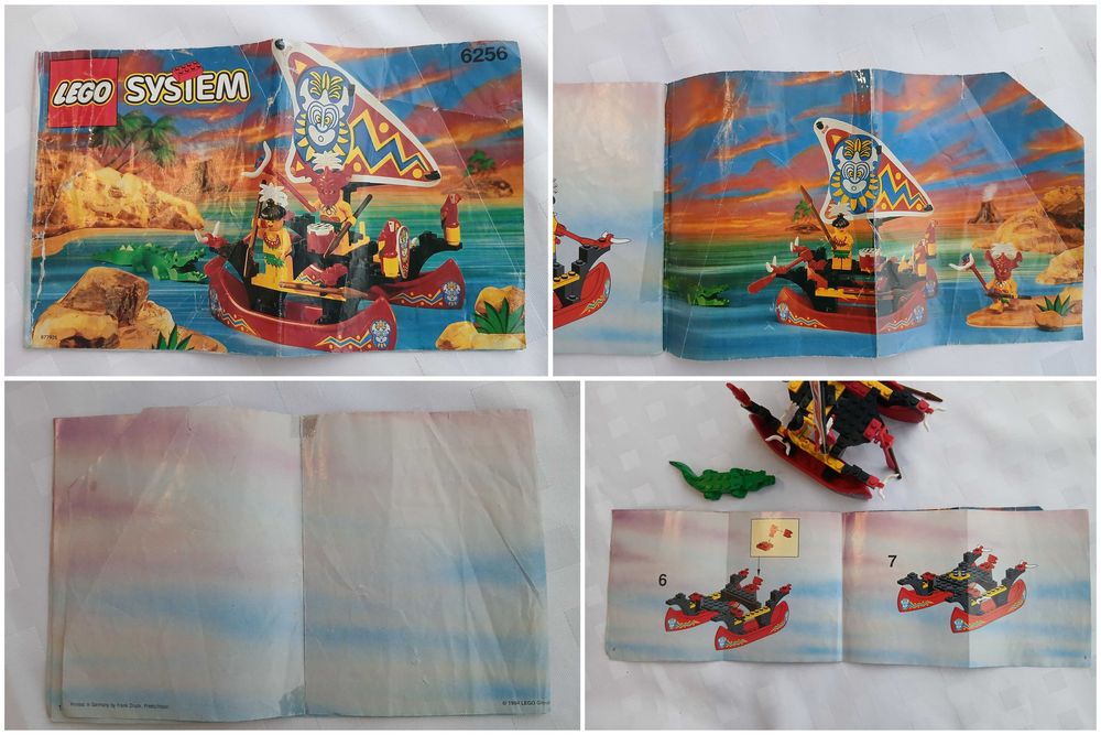 6256 LEGO Zestaw Kompletny Instrukcja Podwójne Canoe Bielsko-Biała