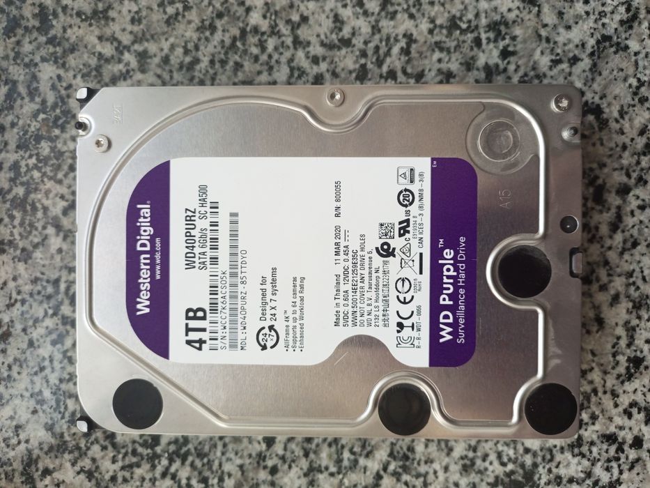 Жорсткий диск western digital 4ТБ, 4TB hikvision WD44PURZ