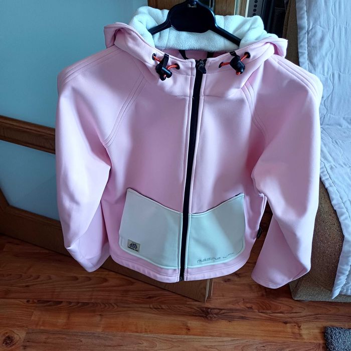 Kurtka soft. 2 w 1 oddychajaca,wiatroszcz.elna r.38-40 L Różowa Nowa