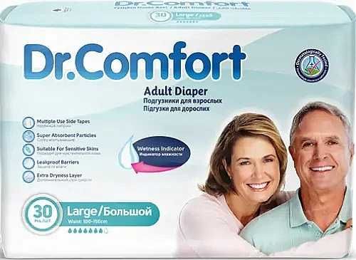 Підгузки дорослі повітропроникні Dr.Comfort Large 30шт, L