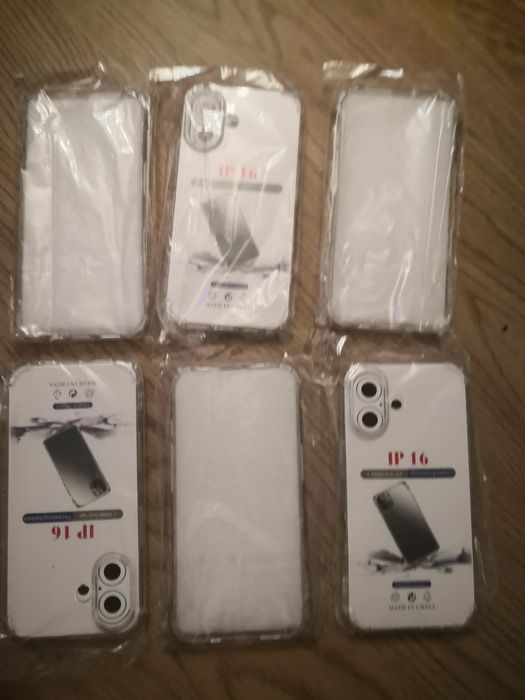 OKAZJA! 6x nowe etui IPhone 16. + 1x szkło hartowane. GRATIS wysyłka!