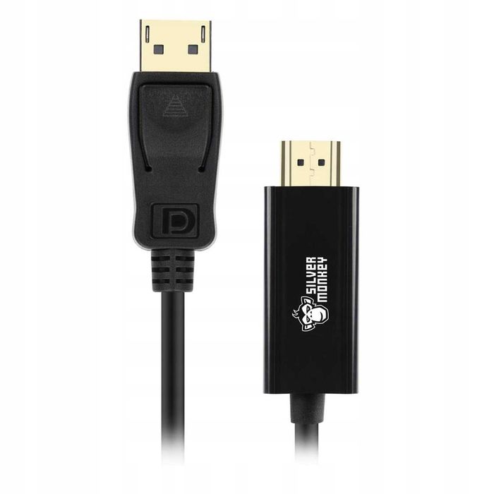 Kabel Silver Monkey DisplayPort 1.4 - HDMI 1,8 m (4433)