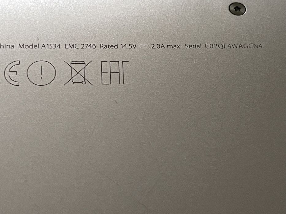 Apple MacBook 12”, Space grey, 512 Gb