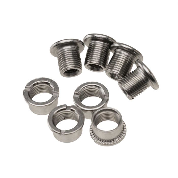 4 ŚRUBY + 4 KOMINY do korby 1x korba shimano napęd