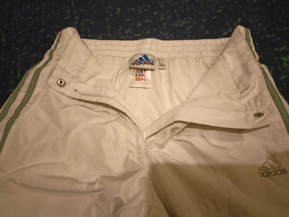 Spodnie adidas damskie koloru białego
