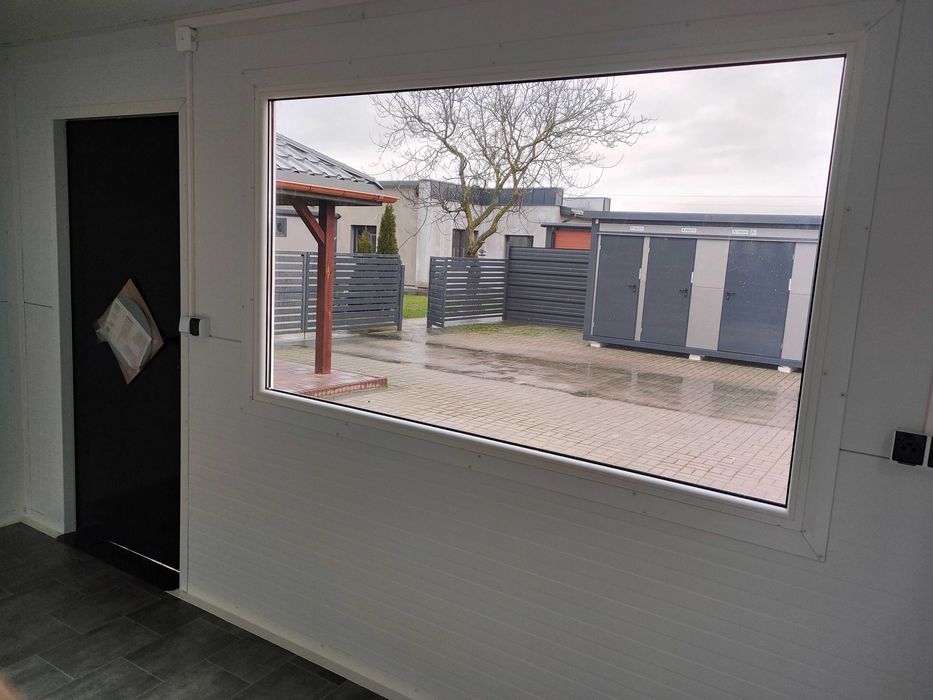 Pawilon kontener budka biuro stróżówka socjalny portiernia waga skup