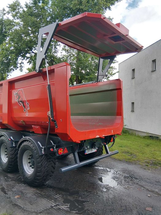 CZERWONA PERŁA tandem wywrotka Krone 18 T skorupa wozidło resor