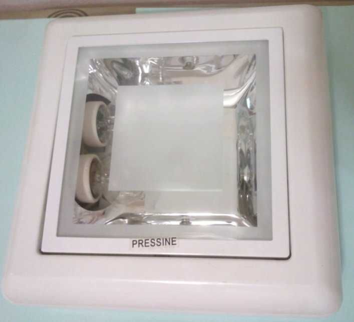 Candieiro plastron branco (teto)