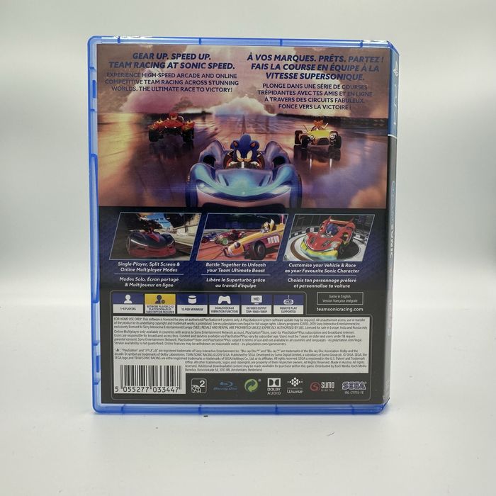 [ENG CIB] Sonic Team Racing PS4