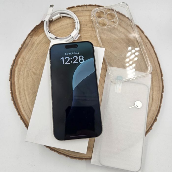 iPhone 15 Pro Max 256GB Titanium Natural • 97% bateria • GWARANCJA