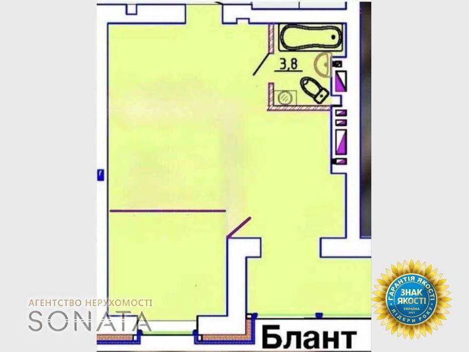 Продаж однокімнатної квартири ЖК Графський,переуступка