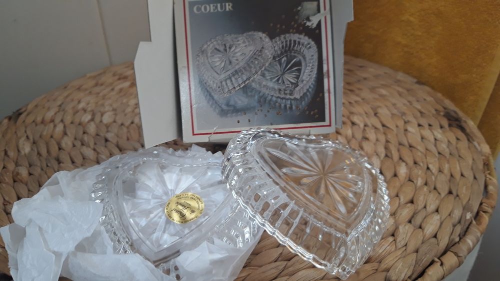 Guarda joias coração de cristal (NOVO)