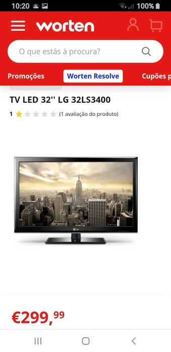 LCD LG Bom Estado