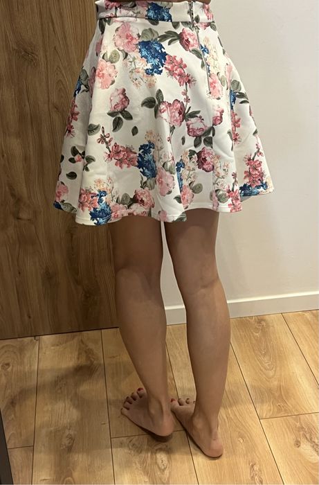 Spódnica boho kwiaty XS