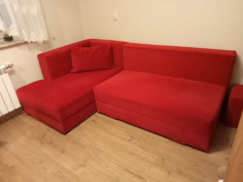 Sprzedam czerwony narożnik