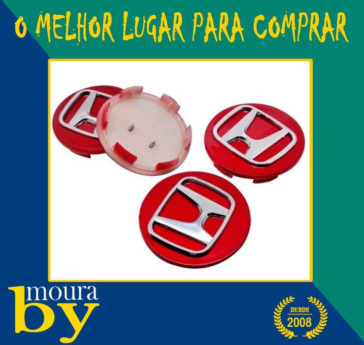 Centros de Roda Honda Emblemas traseiros dianteiros de volante
