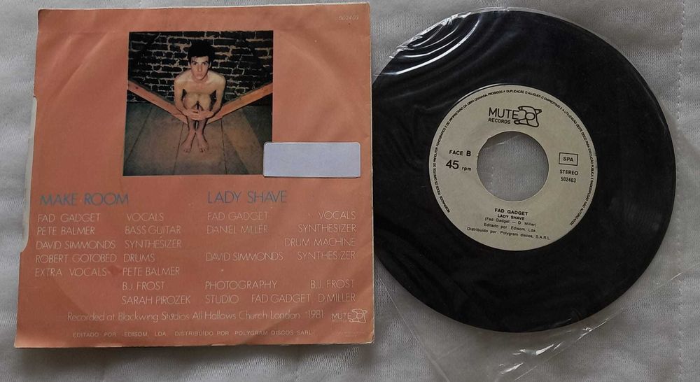 Fad Gadget – Make Room Single 1981 Portugal
