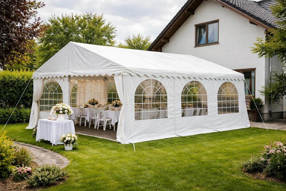 Wynajem namiotów imprezowych wypożyczalnia namiotów komunia poprawiny