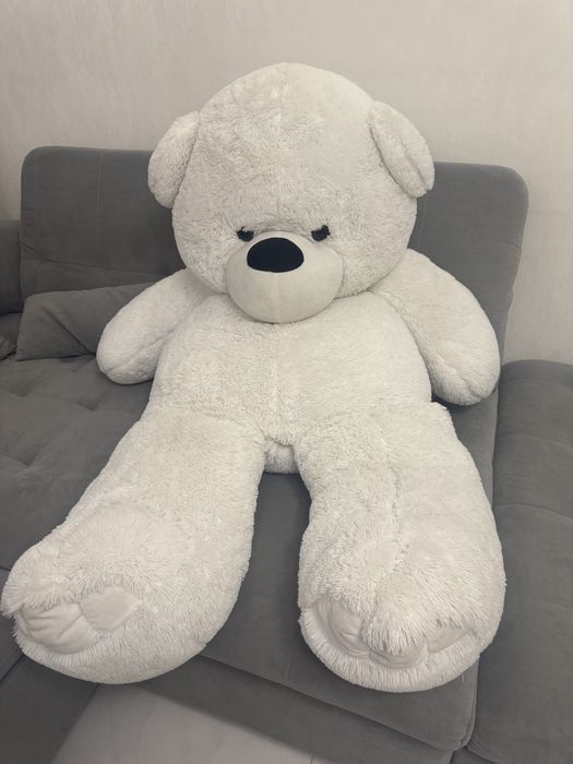 Білий плюшевий ведмідь 160 см