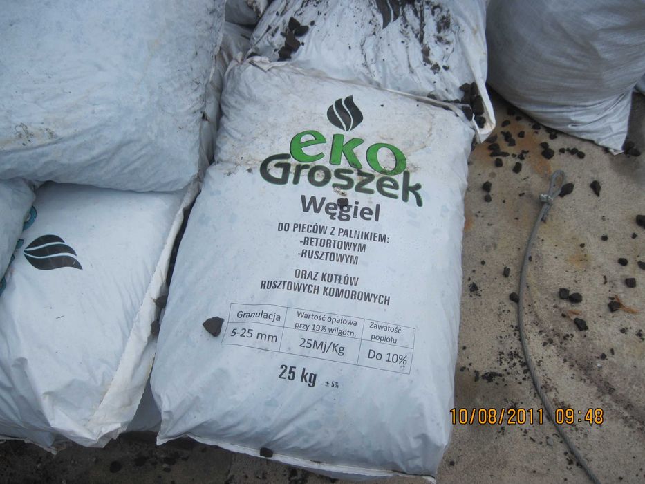 Ekogroszek   kamienny    25 MJ kaliber  5-25mm  bez  spieków