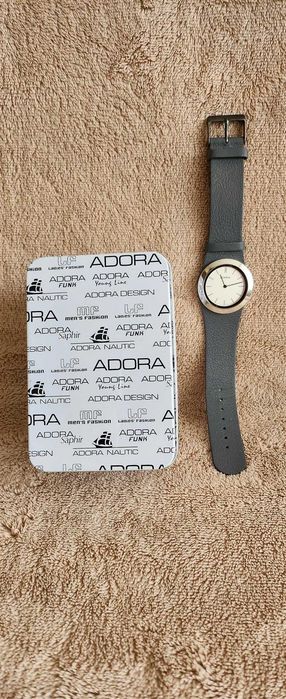 ADORA zegarek damski, wodoodporny 3 bar, skórzany pasek