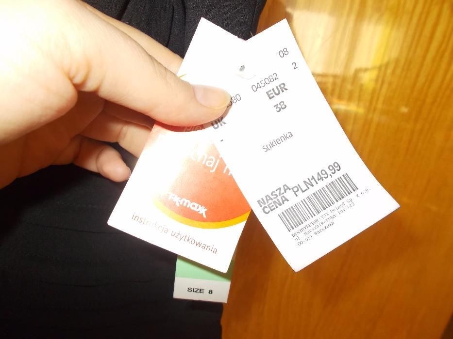 Nowa sukienka z TK Maxx r.38 czarna elegancka karnawał