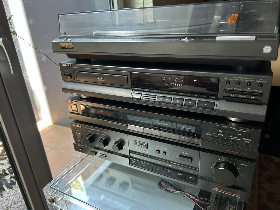 Aparelhagem vintage completa da Technics. Como nova.