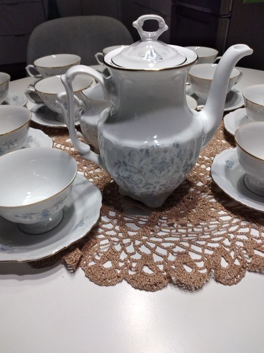 Porcelanowy serwis do kawy Prl
