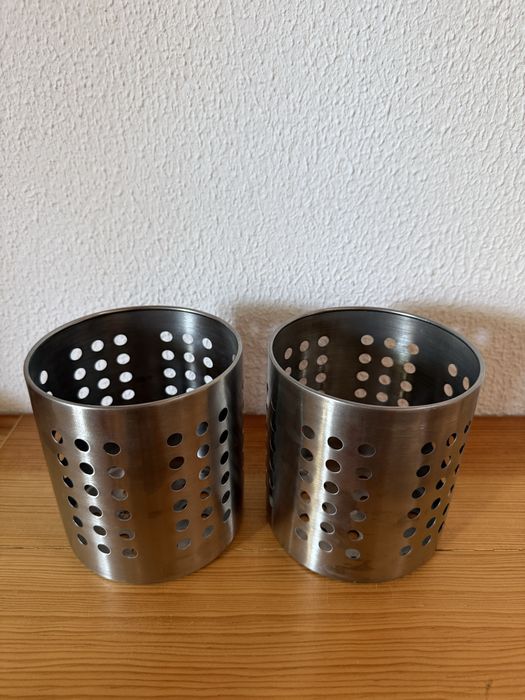 2 x ORDNING Ikea, Escorredor de talheres, aço inoxidável, 13.5 cm