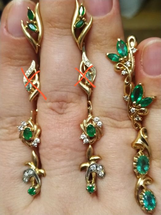 Золотые серьги 585 проба