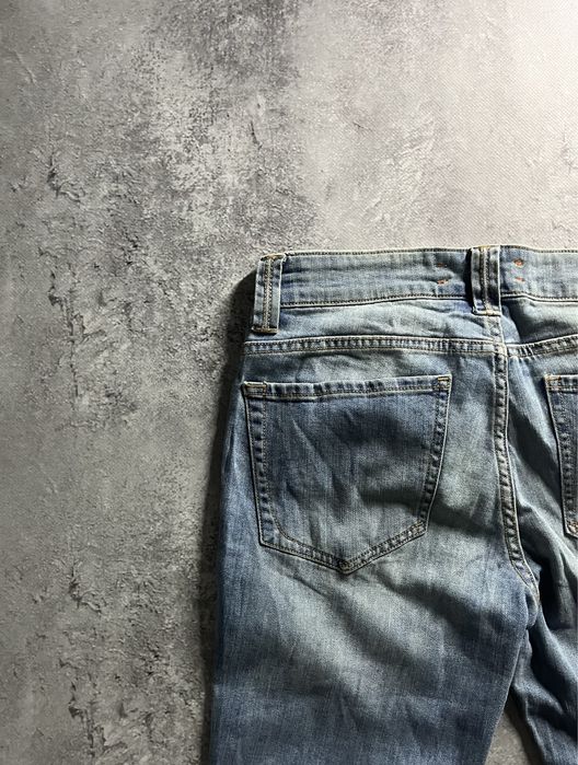 Джинси flared faded jeans клеш кльош джинсы opium baggy archive голубі